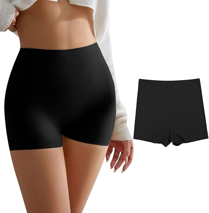 louryn koulyn Women's Seamless Boxer Shorts Panties Underpants Cycling Shorts Pack_2-picture-45