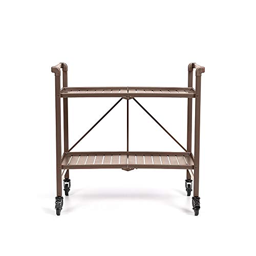 Cosco Indoor/Outdoor Serving Cart, Folding, Brown