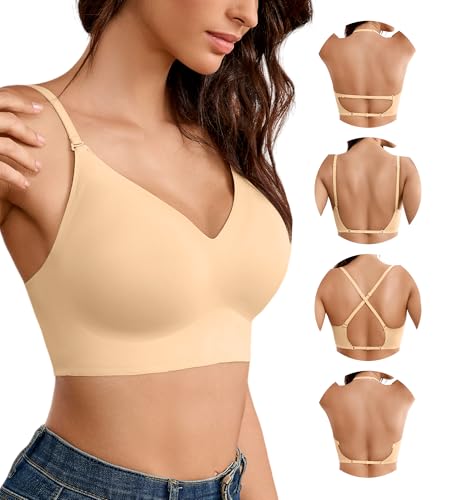 Backless Bra Low Back Bra - Backless Bras for Women Halter Bralette