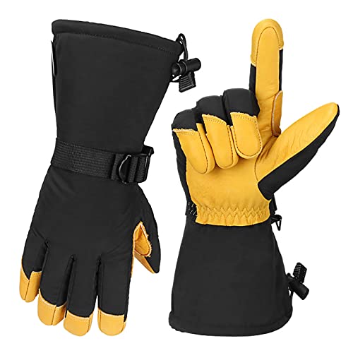 Gants d'hiver imperméables de ski et cyclisme chauds pour le temps froid