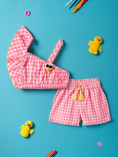 Image of Nautinati Baby Girls Cute Printed Top and Shorts Clothing Set | Age 0-3 Years