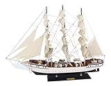 Vela schuls Chiff – Danmark in legno con tessuto a vela, L: 79 cm, altezza: 58 cm immagine
