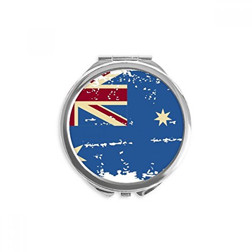 Espejo redondo portátil con diseño retro de Australia: comodidad y estilo para tu maquillaje diario
