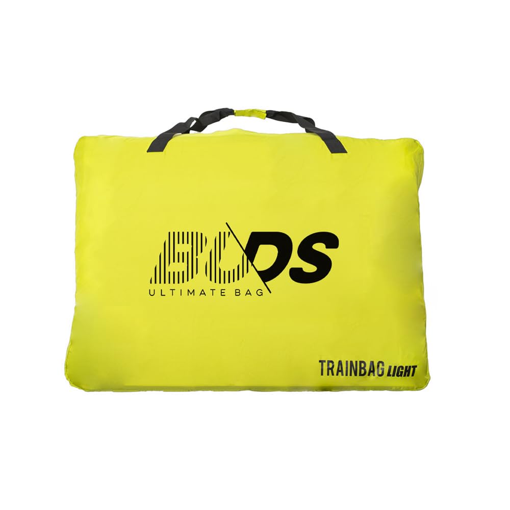 TRAINBag Light de Buds-Sports - Housse Vélo et VTT Spécial Train Europe - Standard SNCF 130x90 cm - Pour Voyager Avec Votre Vélo Ou VTT - Idéal Bikepacking et Cyclotourisme (Jaune)