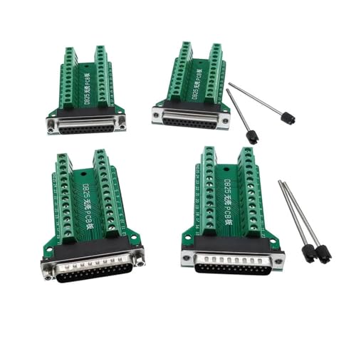 Image of DOPOEZRMMT DB25 D-SUB 25Pin Terminal Signal PCB Adapter Board RS232 Male Female Connectors 1Pcs(Female Screw)