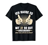 T-Shirt 37. Geburtstag Herren Damen 37 Jahre Deko