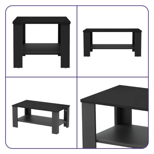 Image of Wakefit Center Table | 1 Yr Warranty | Coffee Table for Living Room Wooden, Tea Table for Living Room Wooden, Sofa Table, Free Installation from Brand, Modern Multi-Functional & Wobble-Free(Vaulten)