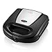Arendo - Waffeleisen belgische Waffeln doppelt – 750 Watt – Doppelwaffeleisen klein und kompakt – Antihaftbeschichtung – Kontrollleuchten - Waffel Maker - schwarz
