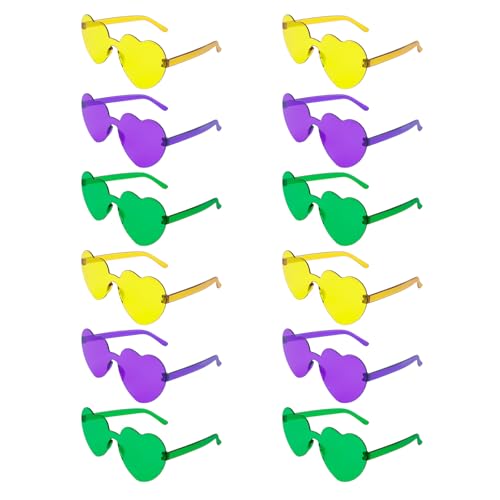 Image of Heart Sunglasses 12 /18 /24 Pcs Heart Shaped Glasses for Women Cute Funny Party Glasses Party Favors Accessories