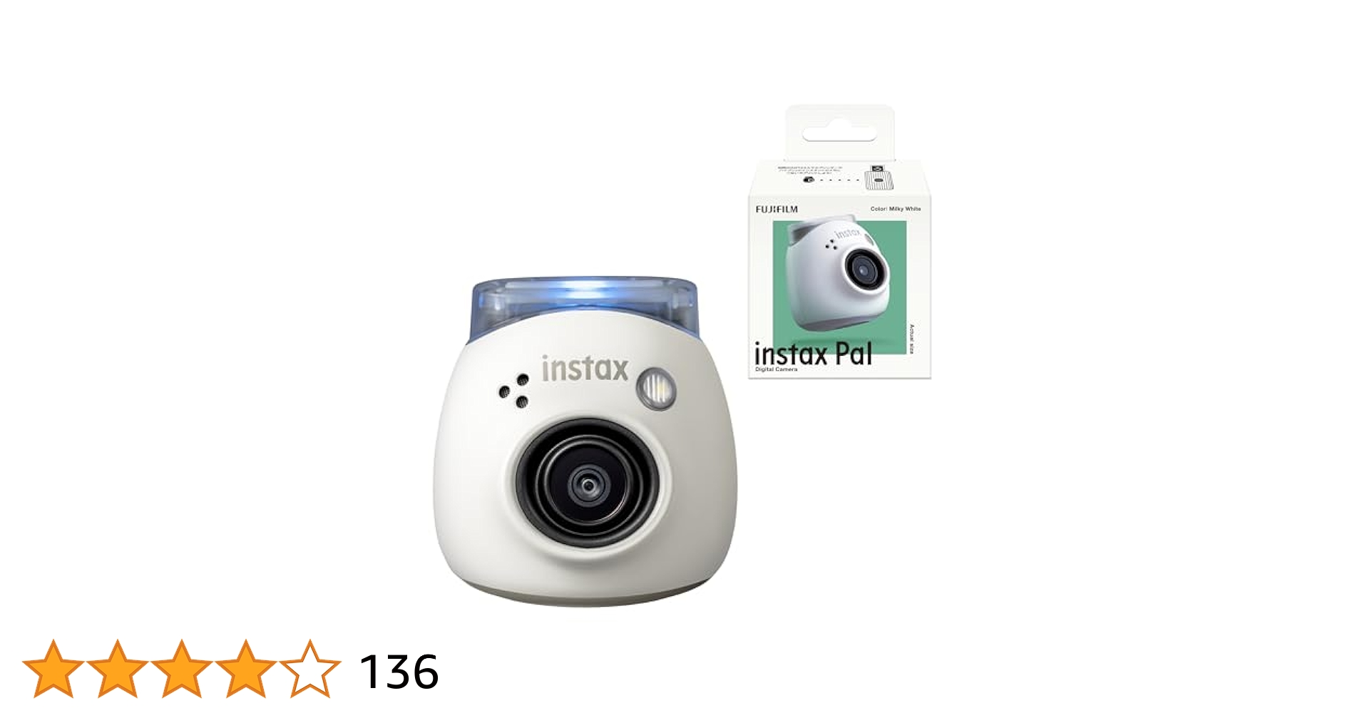 【新品未使用】instaxPal インスタックスパル ミルキーホワイト 富士フイルム FUJIFILM チェキ instax Pal ミルキーホワイト の