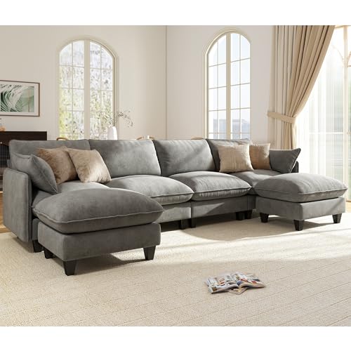 Ihanherry 139" U-Shaped Modular Sectional 1