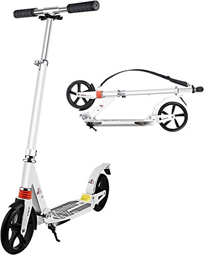 TABKEER Scooter for Adults Teens - with 3 Seconds Easy-Folding System - Adjustable