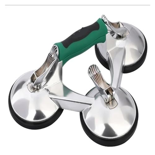 Vacuum Suction Cup Glass Lifter Ceramic Tile Sucker Plate Horizontal 10-120KG Seam Setter Building Tool for Tile, Granite, Metal(3 Claws)
