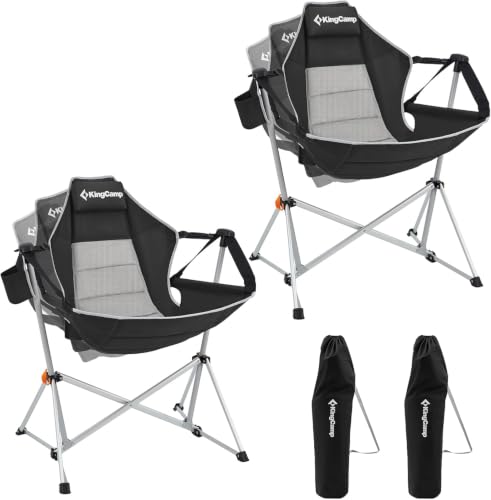 KingCamp 2 Pack Hammock Camping Chair, 400lbs Heavy Duty Swinging Chairs - image 1