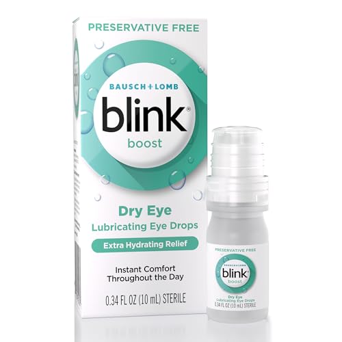 Blink Boost Preservative-Free Lubricating Eye Drops, Moisturizing & Soothing for Mild Dry Eyes, with...