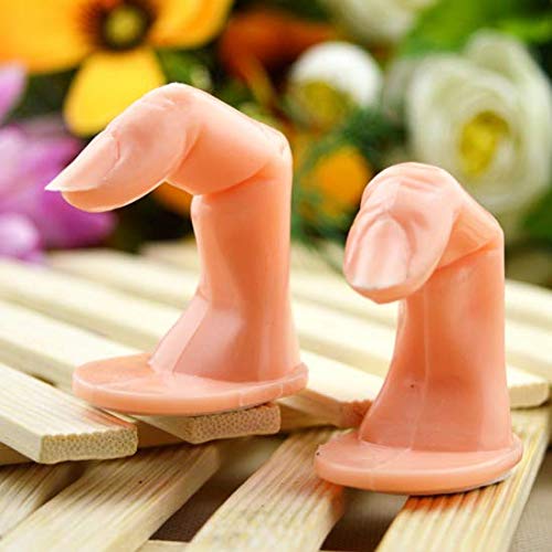 6PCS Practice Fake Finger Practice Model For Hand Nail Art Training Display DIY Decoration Tool