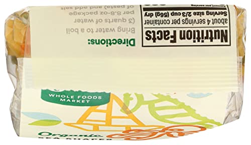 365 By Whole Foods Market, Pasta Sea Shapes Tri Color Organic, 8.8 Ounce #TOP2