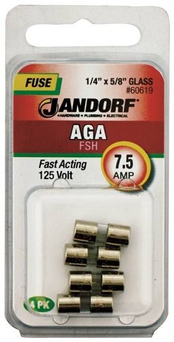 Jandorf Specialty Hardw Fuse Aga 7.5A Fast Acting 60619 #TOP23