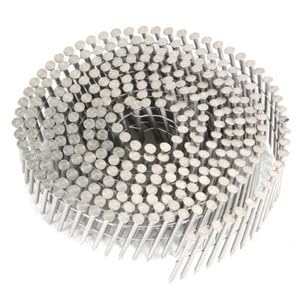 #US 1200Pcs 1-1/2 .09 Ring Shank Stainless Steel Siding Nails 15 Degree Wire Coil