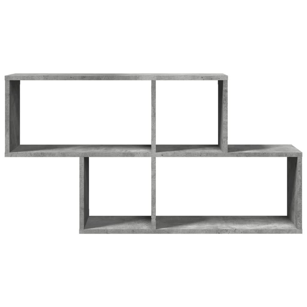 vidaXL Wandregal Betongrau 100x20x53 cm Holzwerkstoff