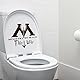 2 Stück Wc Aufkleber, Wc Sticker Ministry Of Magic, Wc Deckel Aufkleber Sticker,Pvc Wasserdicht Aufkleber Toilette Lustig Karikatur, MINISTRY OF MAGIC,Toilette Abnehmbare Diy Aufkleber, Für Badezimmer