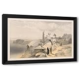 ArtDirect The Monastery of St. George and Cape Fiolente, looking west (1855_1855) Custom Framed Art Print Giclee Print or Canvas Options with Various Sizes and Customization by William Simpson