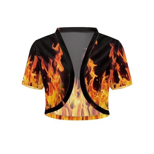 Image of Women's Shrug Short Sleeve Bolero Open Front Knit Party Tulle Cardigan Cropped Cardigan Shoulder Cover Up