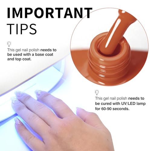 Image of CANNI 9ml Red-Orange Yellow Gel Nail Polish High Gloss UV LED Soak Off Gel