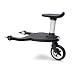Bugaboo 2017 Comfort Wheeled Board - Stroller Ride On Board with Detachable Seat, Holds Children Up to 44lbs