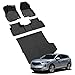 LASFIT Floor Mats & Cargo Mat for Acura RDX (2019-2026) All Weather Floor Liner TPE Custom Fit 1st & 2nd Row Rubber Car Mats and Cargo Liner for Acura RDX Automotive Accessories, Black, Tasteless