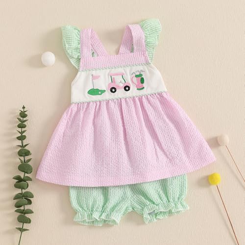 Toddler Baby Girl Halloween Outfit Infant Pumpkin Face Top Dress Shorts Set Sleeveless Tank Shirt Suit Fall Clothes4