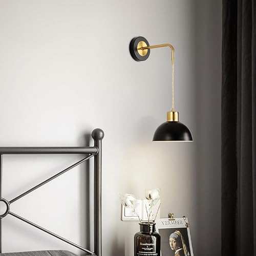 Lámpara de Pared con Pilas E27 Evita Obras Regulable con Pantalla Cristal 7