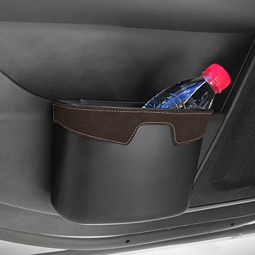 Image of AUCELI Car Trash Can, Dustbin Container for Auto Seatback, Hanging Mini Car Garbage Bin, Portable Rubbish Waste Basket Storage Organizer with Clip, Interior Accessories for Vehicle Home Office