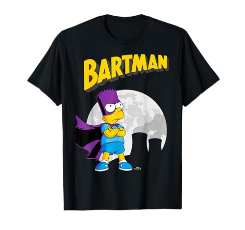 The Simpsons Bartman in Front of Moon & Power Plant