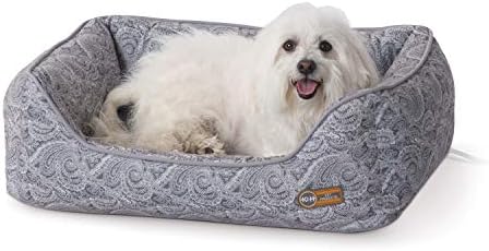 K&H PET PRODUCTS Thermo-Water Bolster Heated Orthopedic Dog Bed G...