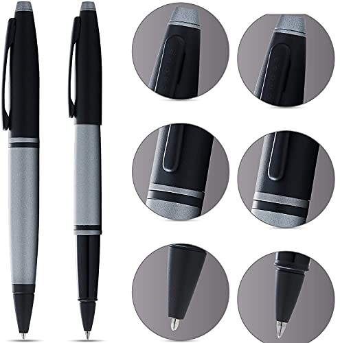 Set Cross Calais Rollerball y Bolígrafos Negro y Gris miniatura 3