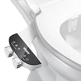 ANNWA Bidet per WC acqua calda e fredda WC giapponese con doccetta incorporata, ugelli autopulenti retrattili, controllo della pressione dell'acqua, pulizia frontale e posteriore (TT18NA)