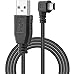 Pasow Mini USB Charging Cable USB 2.0 A-Male to Mini-B Car Vehicle Power Charger Adapter Cord for Dash Cam GPS Rearview Mirror Cam Backup Camera (11.5FT, Right Angle)