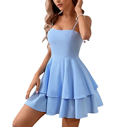Women's Sexy with Adjustable Bow Backless Halter Dress Perfect for Cocktail Parties Mini Dress for Parties