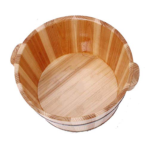 Tina de madera para baño de pies y masaje spa