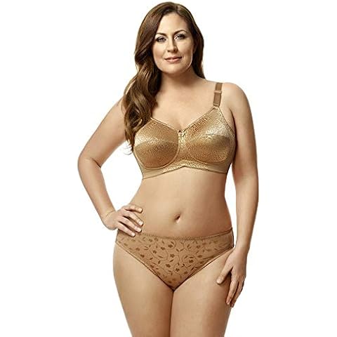 Elila Leopard Lace Softcup Full Coverage Bra 1203 Mocha 38 I Cover