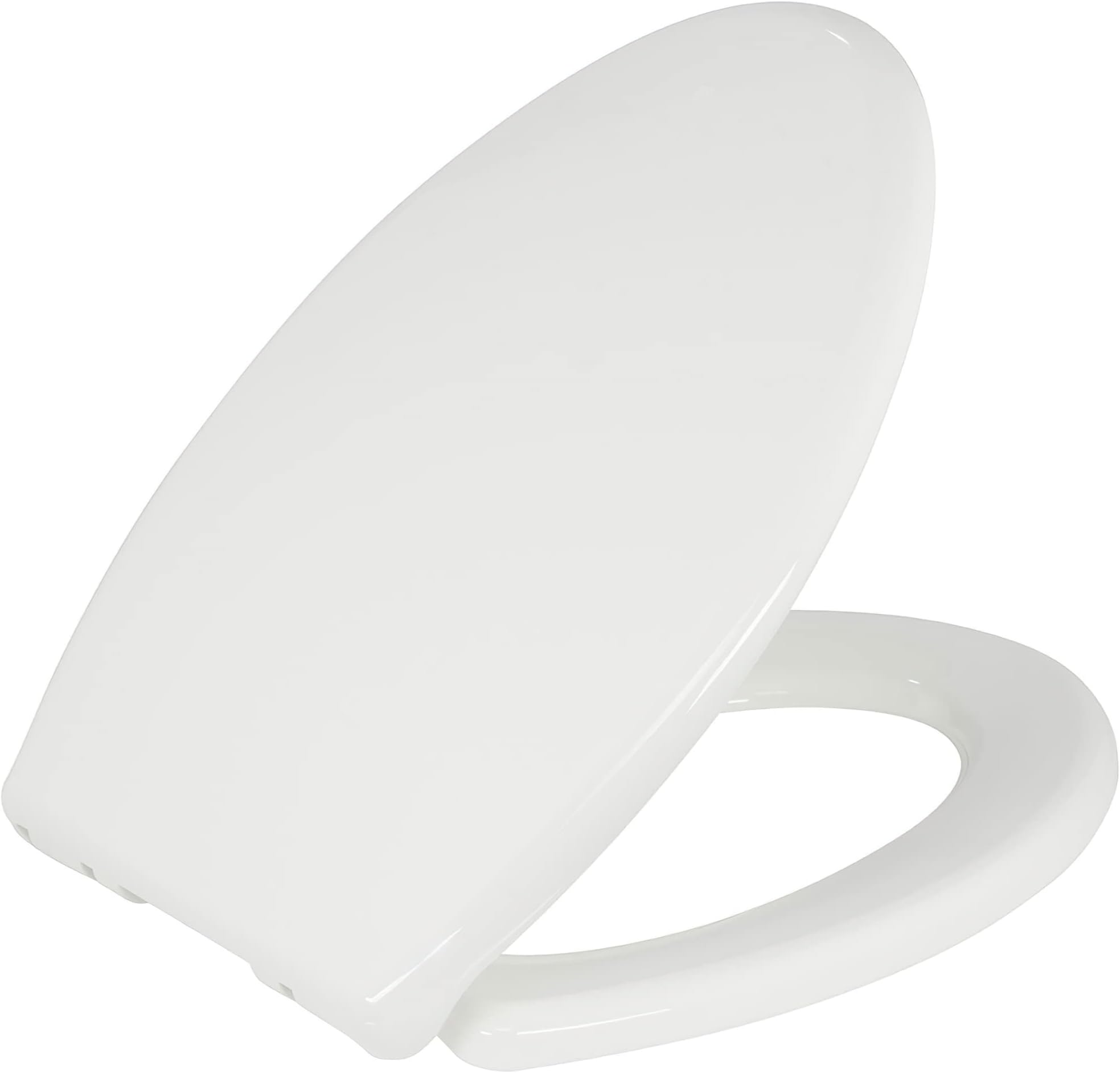 Big John Products 24456461W Closed Front with Cover Oversize Toilet Seat, White Extra Wide
