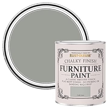 Rust-Oleum Green Upcycled Furniture Paint in Chalky Finish - Chalk Green 750ml