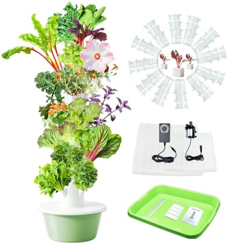 Vertical Tower Hydroponic System - Which 5 Will Transform Your Garden? 7 Lifello Tall Hydroponics Growing System Tower, 9 Layers 36 Plant Spots Hydroponics Growing System Kit Tower, Vertical Hydroponic Tower for Indoor & Outdoor, Space-Saving