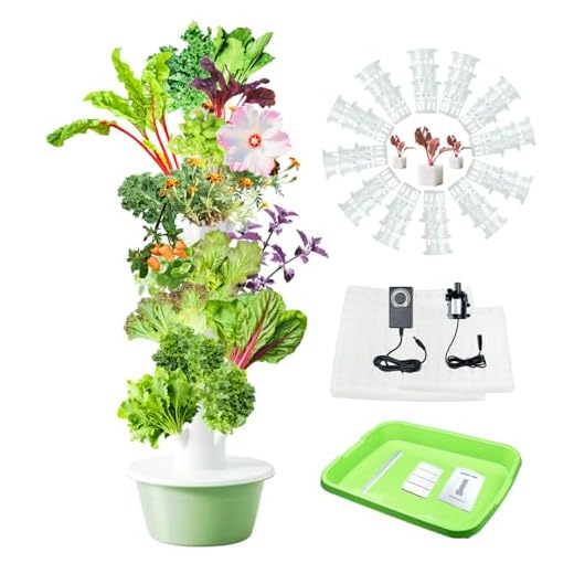 Lifello Tall Hydroponics Growing System Tower, 9 Layers 36 Plant Spots Hydroponics Growing System Kit Tower, Vertical Hydroponic Tower for Indoor & Outdoor, Space-Saving
