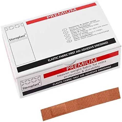 Steroplast Stretch Fabric Finger Extension Plasters 2cm x 15cm (50pk),Beige