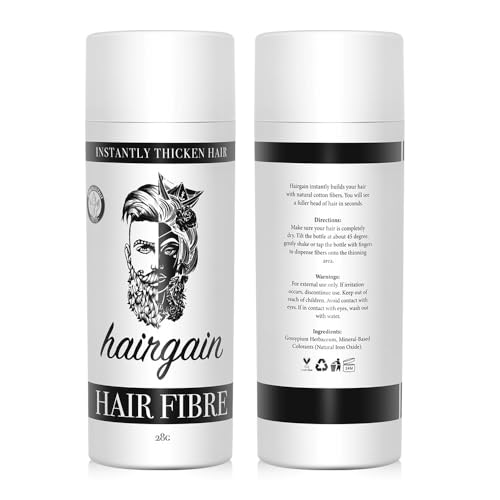 HAIRGAIN HAIR FIBRE for Thinning Hair Undetectable & Natural, 28g Bottle, Conceals Hair Loss Instantly - Image 2