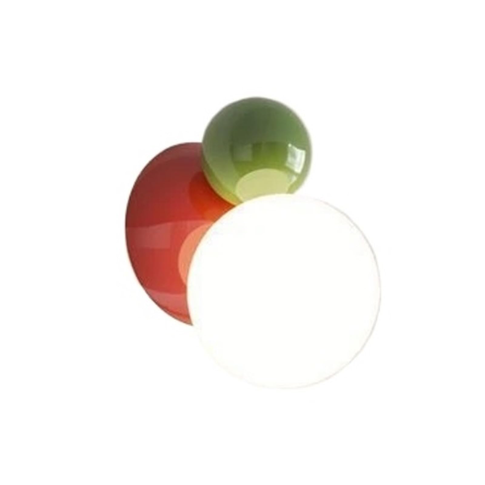 GDBAGKDQK Lovely LED Wall Light Red Green White Metal Children's Room Lamps Parlor Office Aisle Stairs Sconce Acrylic Ball Bright Lights