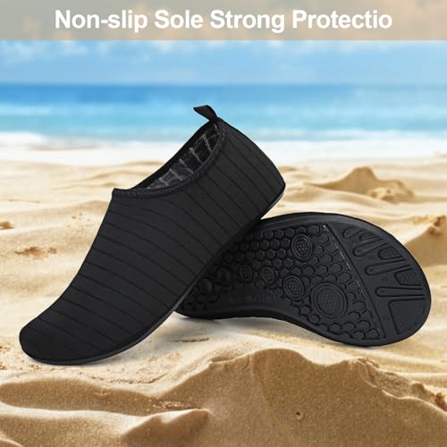 Water Shoes for Womens Mens Barefoot Aqua Yoga Socks for Pool Beach Surf Walking Water Park Boating Sports Water Shoes2