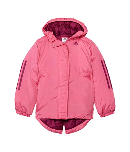 adidas Girls' Hooded Insulated Jacket Coat